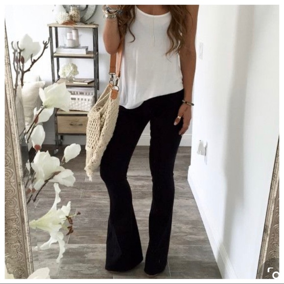 ✨LAST ONE✨BLACK CHIC BEST SELLING BELL FLARE PANTS - Picture 2 of 4